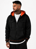 Premium Men’s Zip Hoodie – Multi-Pocket Streetwear Jacket