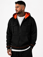 Premium Men’s Zip Hoodie – Multi-Pocket Streetwear Jacket