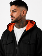 Premium Men’s Zip Hoodie – Multi-Pocket Streetwear Jacket