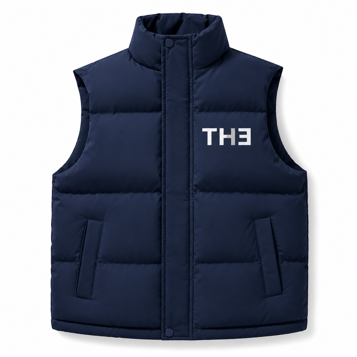 TH313 DESIGN Thickened Cotton Vest – Warm Winter Zip-Up Waistcoat